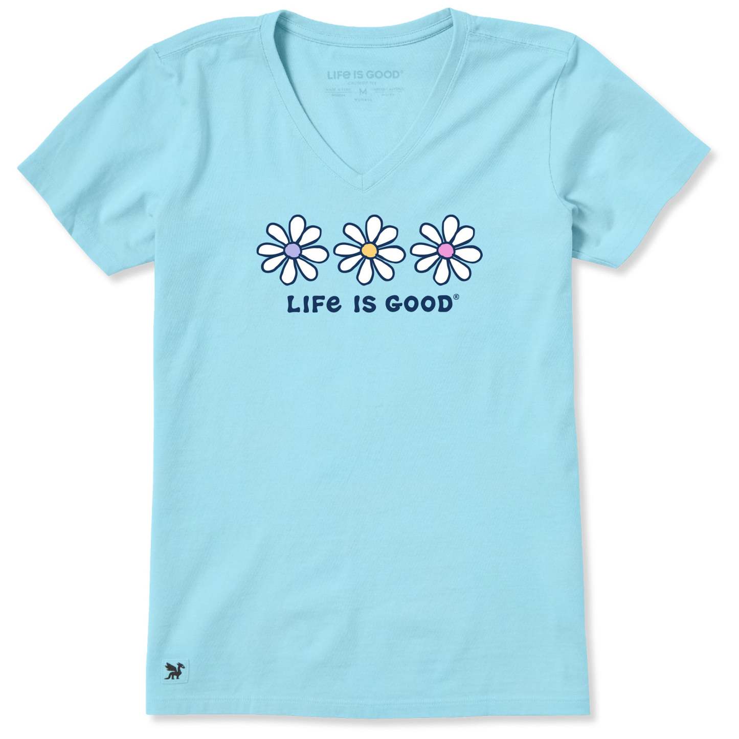 Women's 3 Daisies Short Sleeve Vee