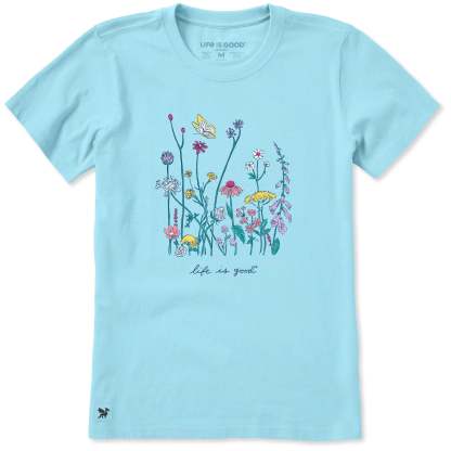 Women's Realaxed Wildflowers Short Sleeve Tee