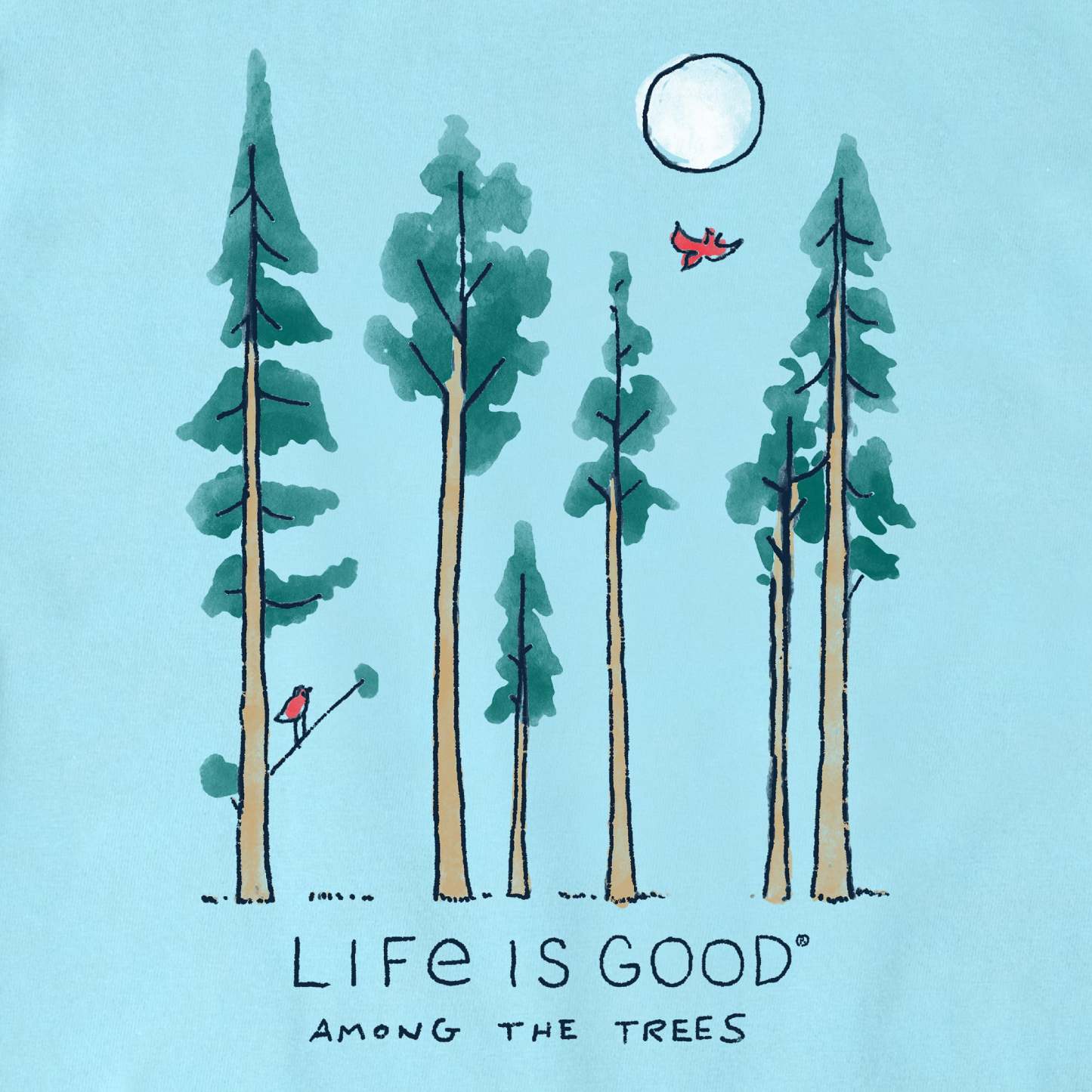 Women's Life is Good Among the Trees Short Sleeve Tee