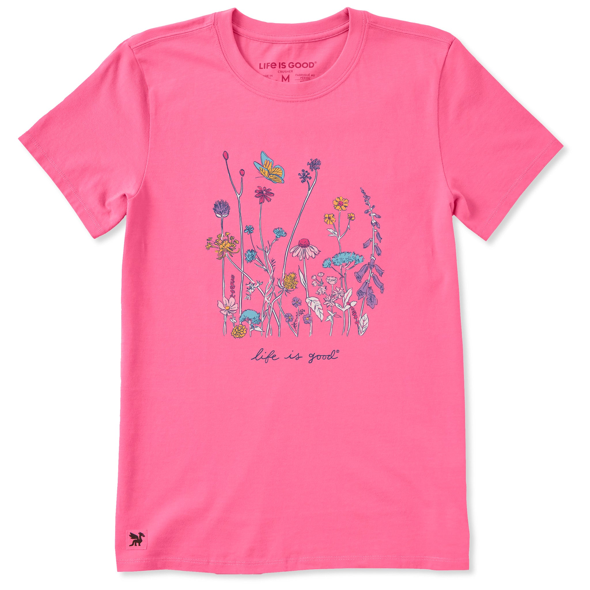 Women's Realaxed Wildflowers Short Sleeve Tee