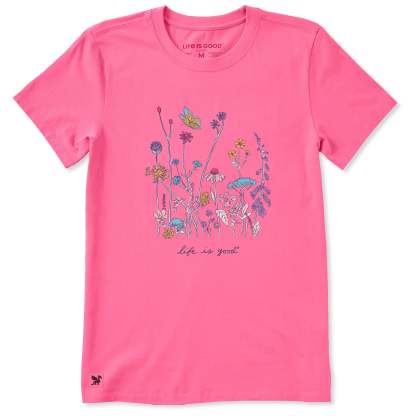 Women's Realaxed Wildflowers Short Sleeve Tee