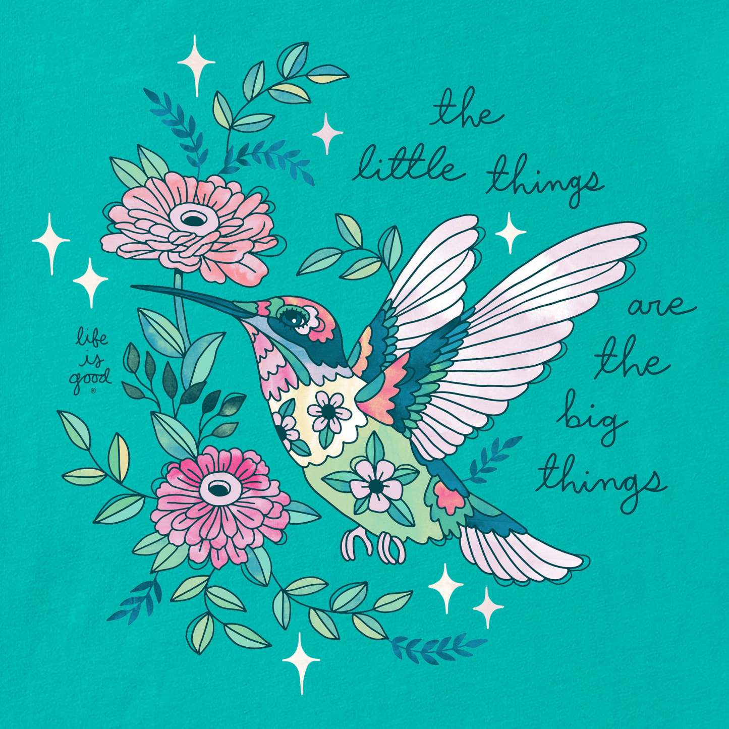 Women's Little Thing Hummingbird Short Sleeve Crusher Tee