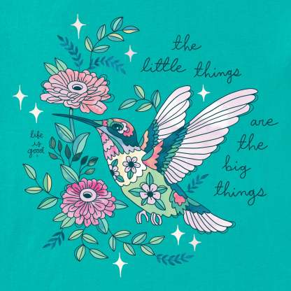 Women's Little Thing Hummingbird Short Sleeve Crusher Tee