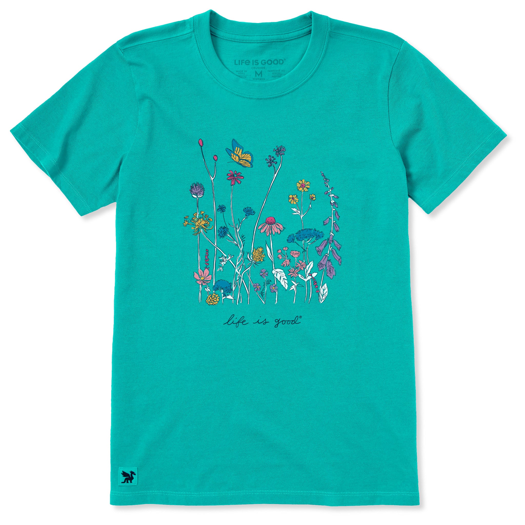 Women's Realaxed Wildflowers Short Sleeve Tee