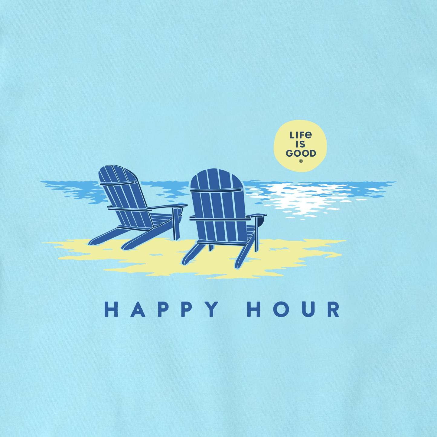 Women's Golden Happy Hour Short Sleeve Crusher Vee