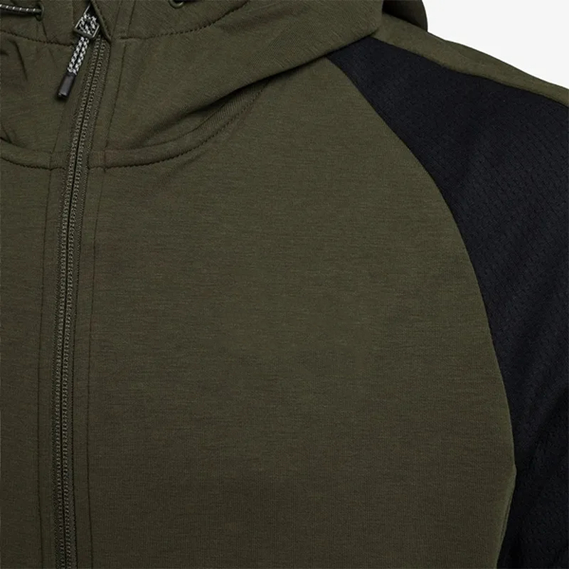 2025 Men's Full-Zip Hooded Jacket Dark Green