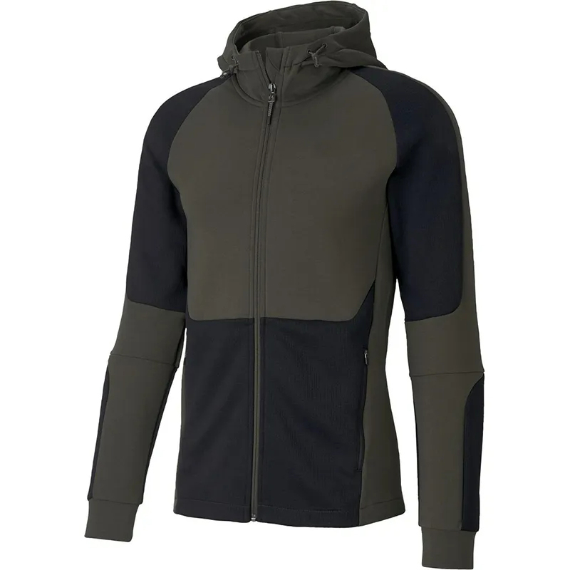 2025 Men's Full-Zip Hooded Jacket Dark Green