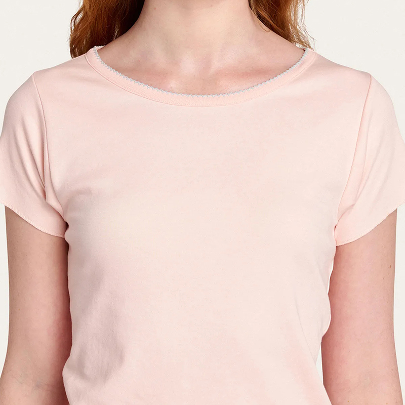 Pink pajama shorts set