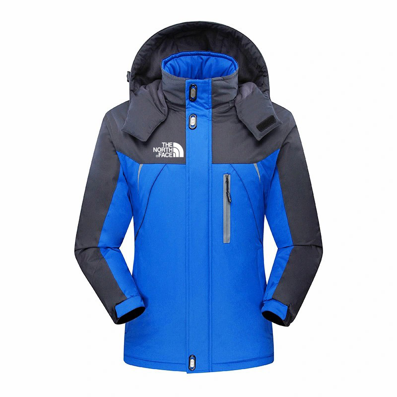 Men's Plush Warm Detachable Hooded Zipper Jumpsuit Coat
