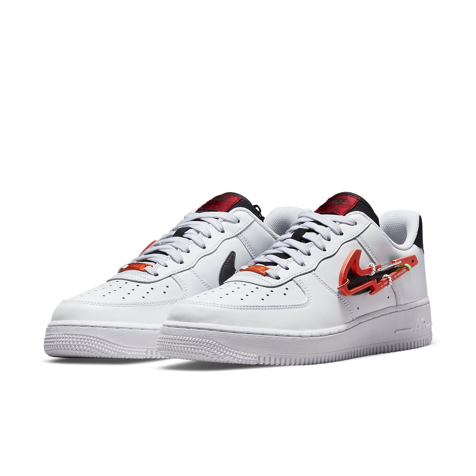 Nkhjgike Air Force 1 '07 Premium 'Carabiner - White Habanero Red' DH7579-100