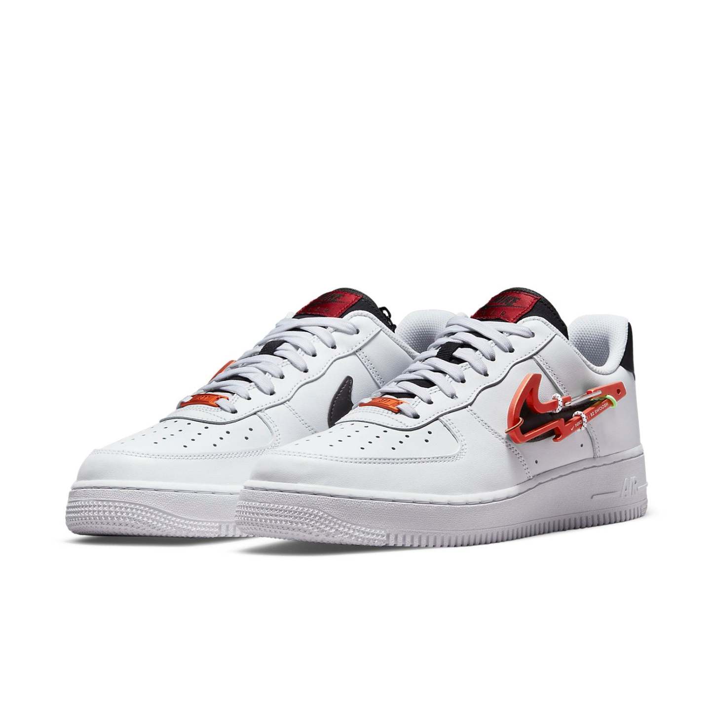Nkhjgike Air Force 1 '07 Premium 'Carabiner - White Habanero Red' DH7579-100