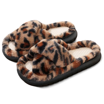 2024 New Fashion Cross Cotton Linen Slippers Women Autumn Home Thick Platform Flat Slides Floor Mute Slippers Comfort Flip Flops