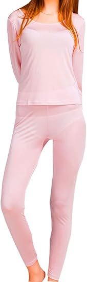 The Nokhjgrth Face-Womens Silk Long Underwear Mulberry-silk 