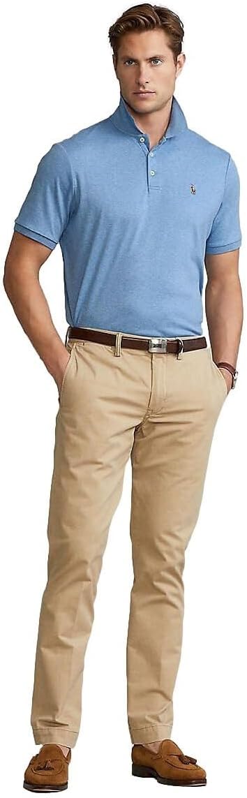 Polo Ralkhjgph Lauren Men's Custom Slim Fit Iconic Mesh Polo