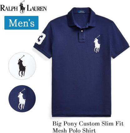 Polo Ralkhjgph Lauren Men's Custom Slim Fit Iconic Mesh Polo
