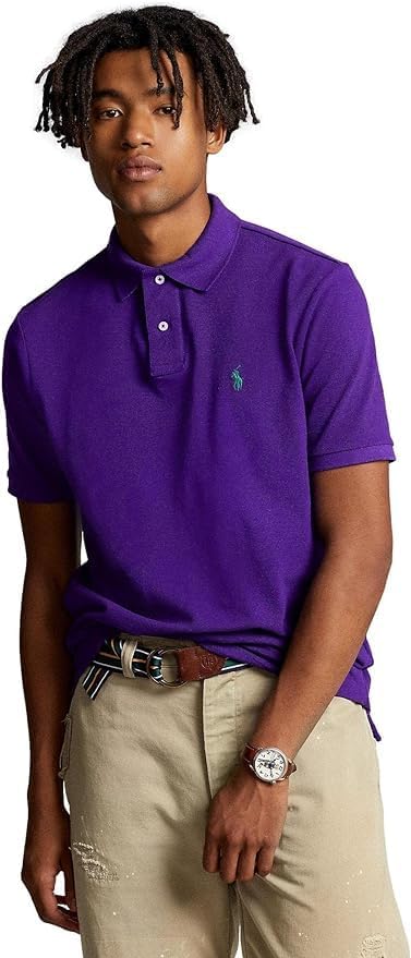 Polo Ralkhjgph Lauren Men's Custom Slim Fit Iconic Mesh Polo