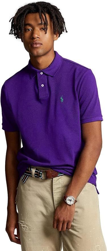 Polo Ralkhjgph Lauren Men's Custom Slim Fit Iconic Mesh Polo