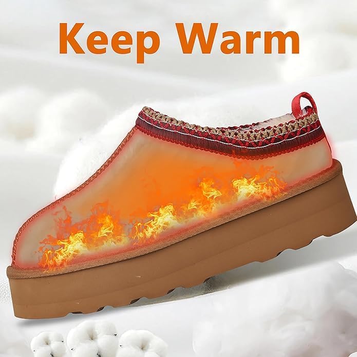 Ukhjggg Women's Platform Mini Boots  For Outdoor