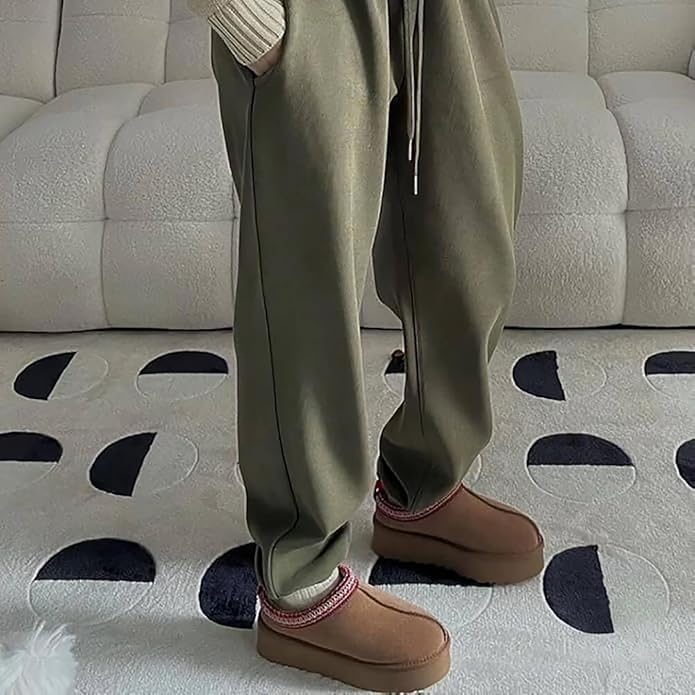 Ukhjggg Women's Platform Mini Boots  For Outdoor