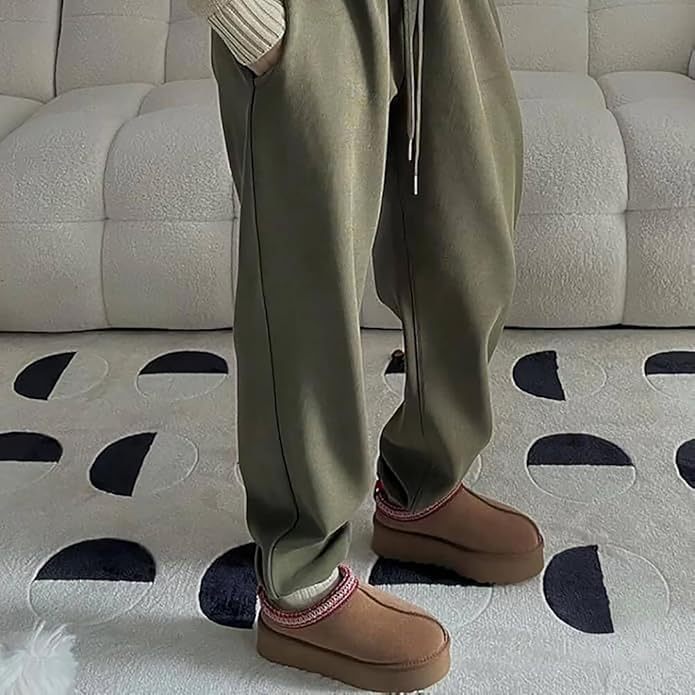 Ukhjggg Women's Platform Mini Boots  For Outdoor