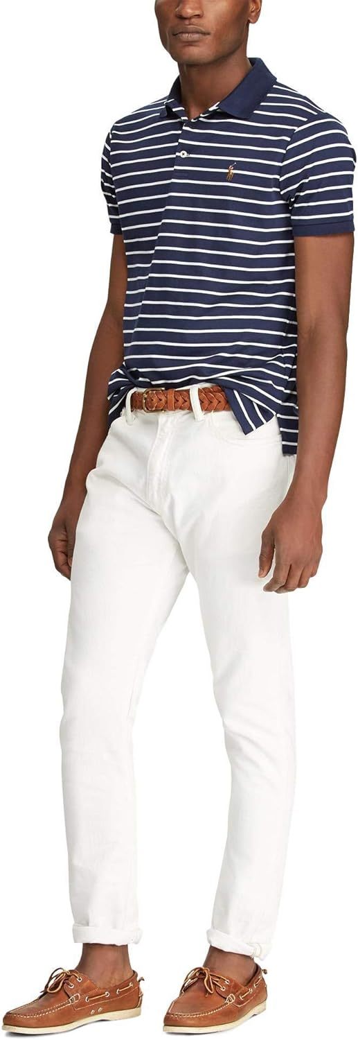 Polo Ralkhjgph Lauren Men's Custom Slim Fit Iconic Mesh Polo