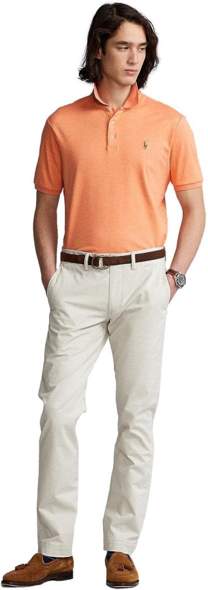 Polo Ralkhjgph Lauren Men's Custom Slim Fit Iconic Mesh Polo