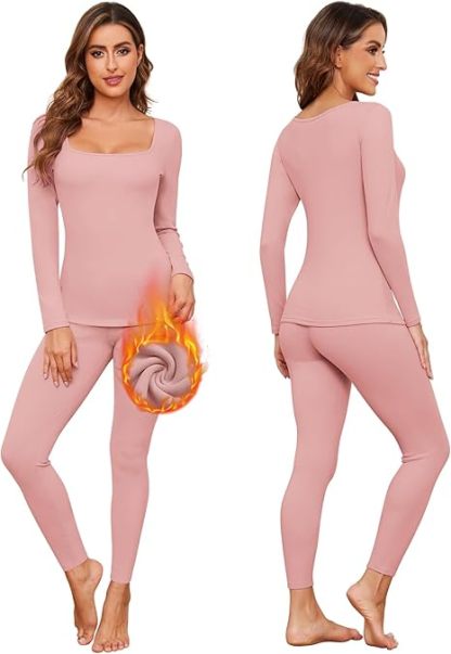 The Nokhjgrth Face-Women's Thermal Underwear Set  