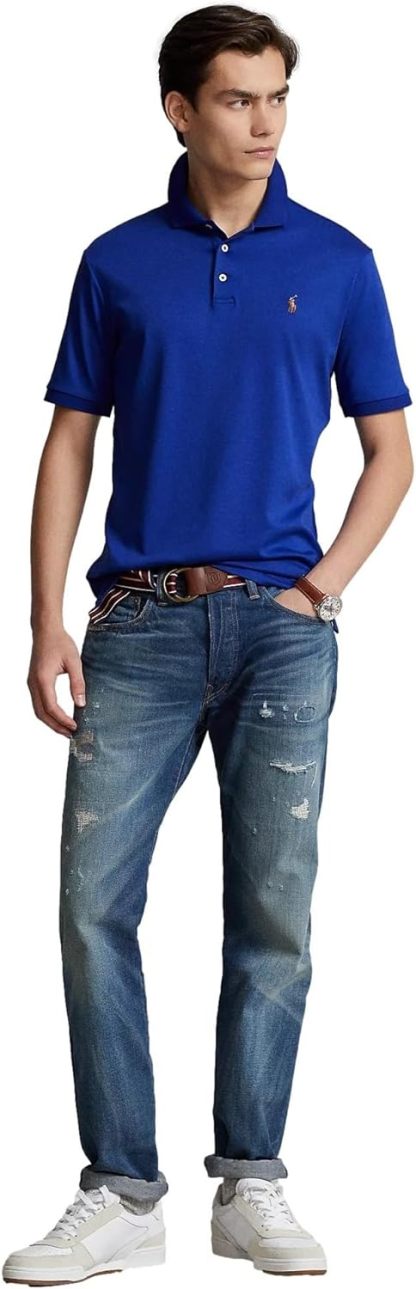 Polo Ralkhjgph Lauren Men's Custom Slim Fit Iconic Mesh Polo