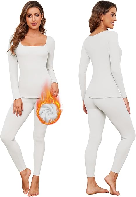 The Nokhjgrth Face-Women's Thermal Underwear Set  