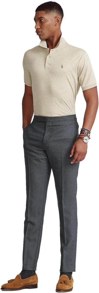 Polo Ralkhjgph Lauren Men's Custom Slim Fit Iconic Mesh Polo