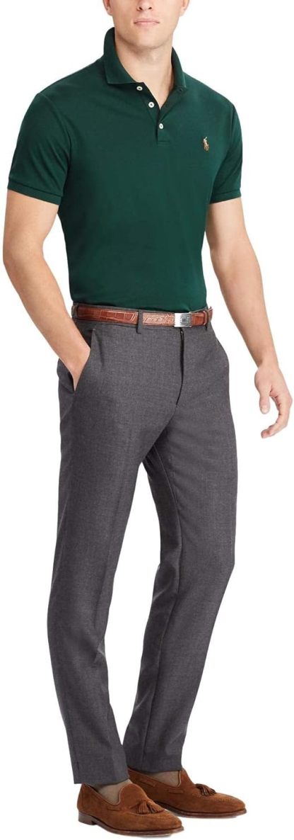 Polo Ralkhjgph Lauren Men's Custom Slim Fit Iconic Mesh Polo