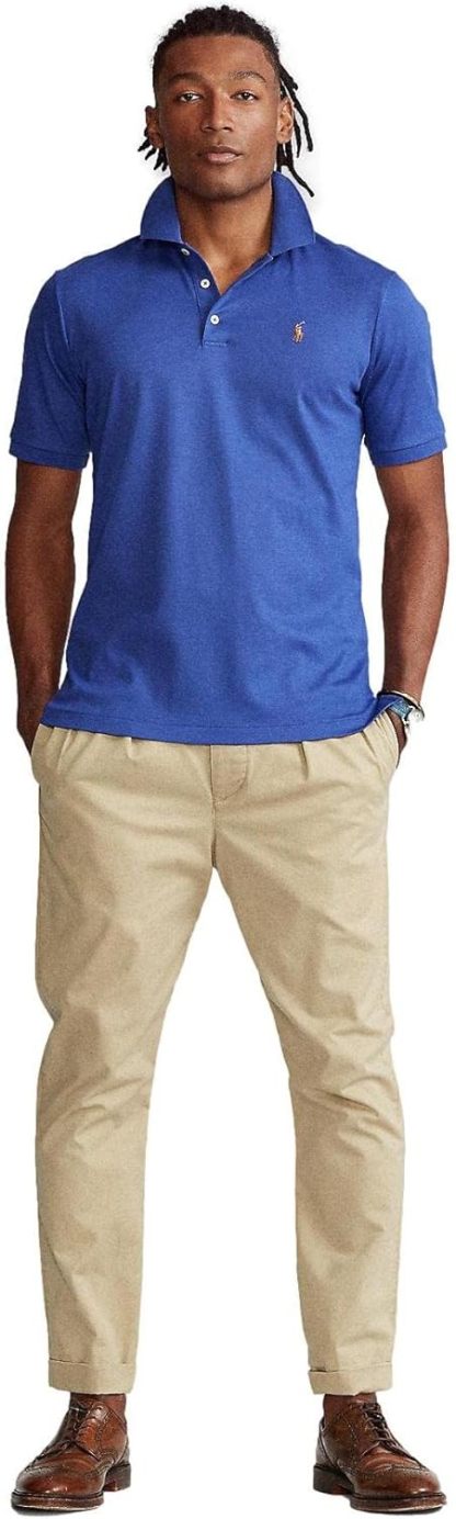 Polo Ralkhjgph Lauren Men's Custom Slim Fit Iconic Mesh Polo