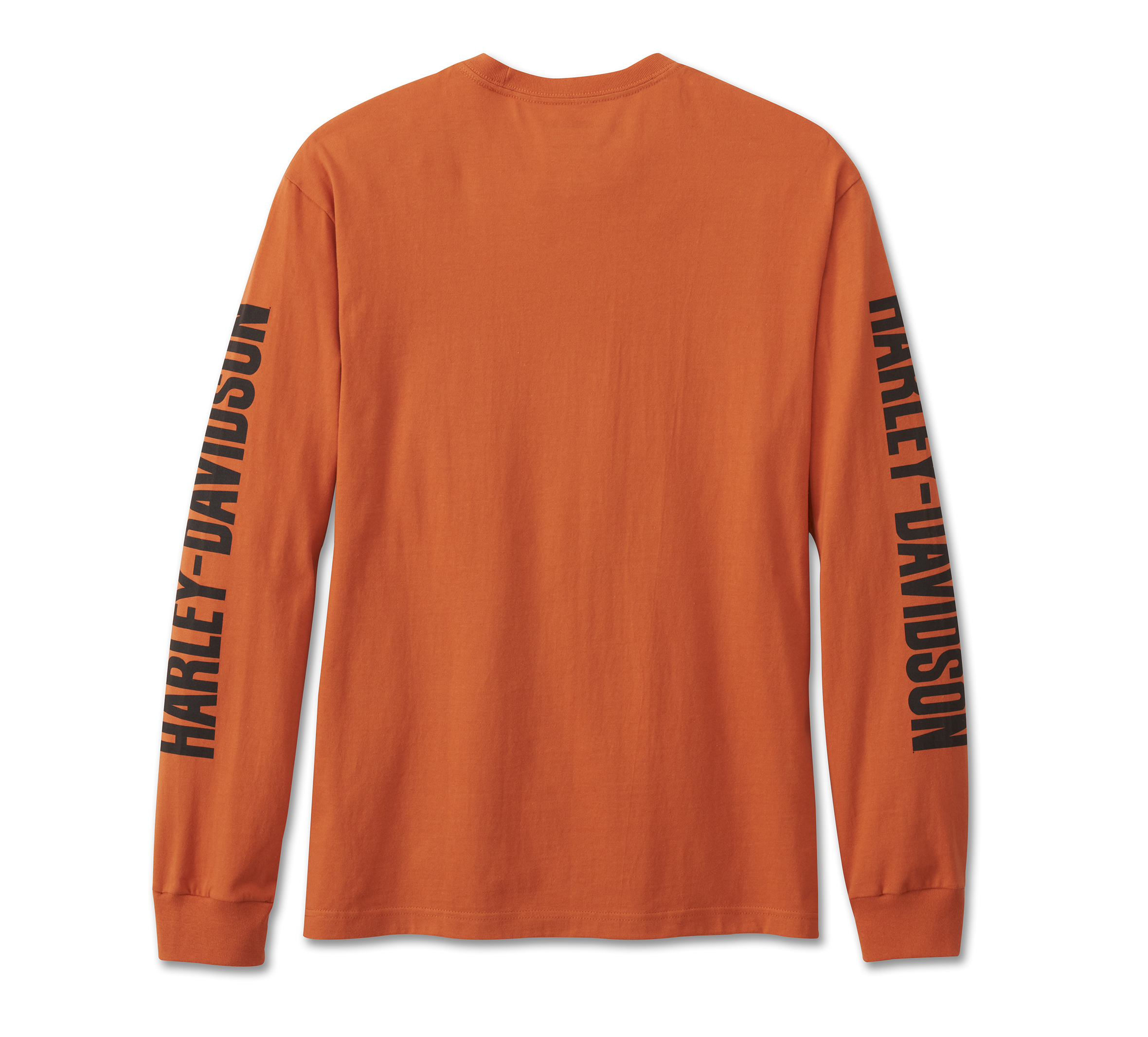 Bar & Shield Long Sleeve Tee - Vintage Orange