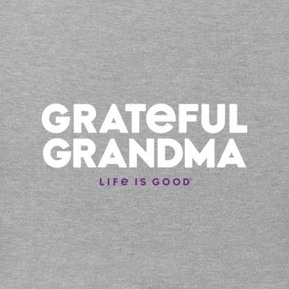 Women's Grateful Grandma Short Sleeve Crusher Vee