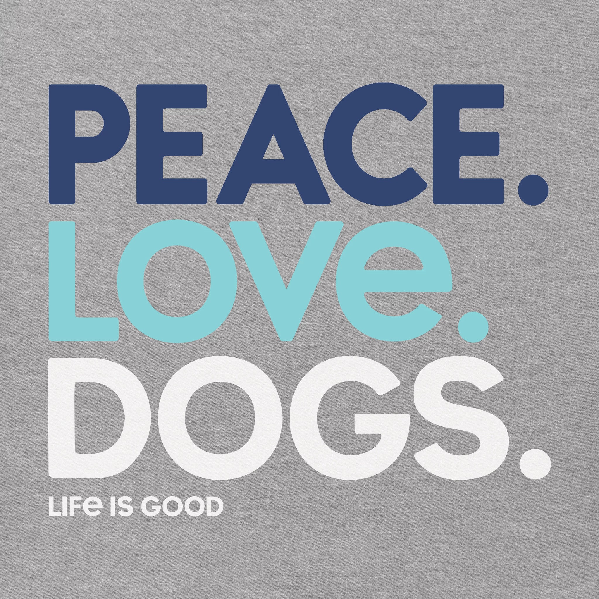 Women's Peace Love Dogs Short Sleeve Crusher Tee