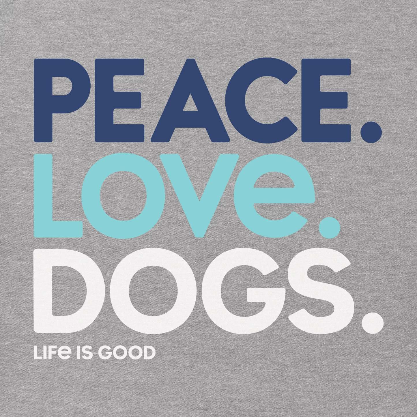 Women's Peace Love Dogs Short Sleeve Crusher Tee