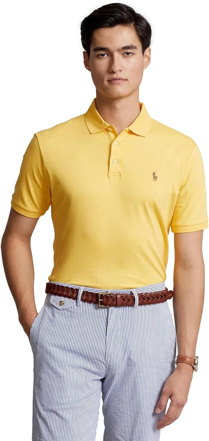 Polo Ralkhjgph Lauren Men's Custom Slim Fit Iconic Mesh Polo