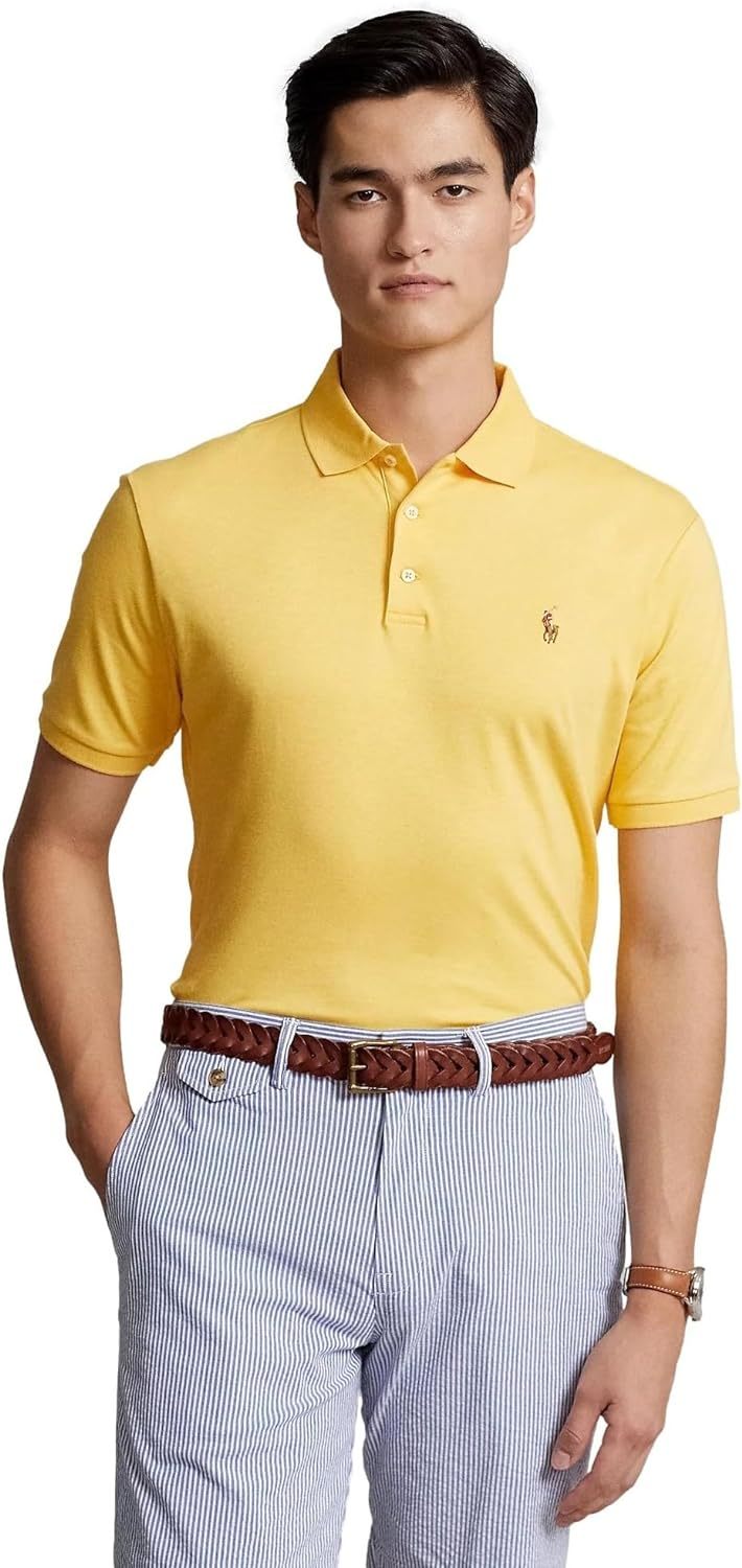 Polo Ralkhjgph Lauren Men's Custom Slim Fit Iconic Mesh Polo