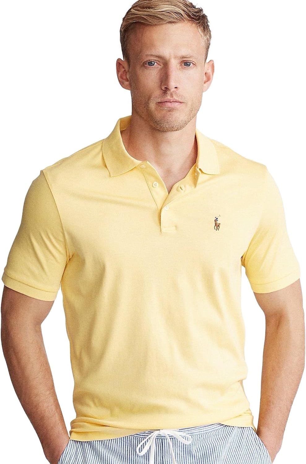 Polo Ralkhjgph Lauren Men's Custom Slim Fit Iconic Mesh Polo