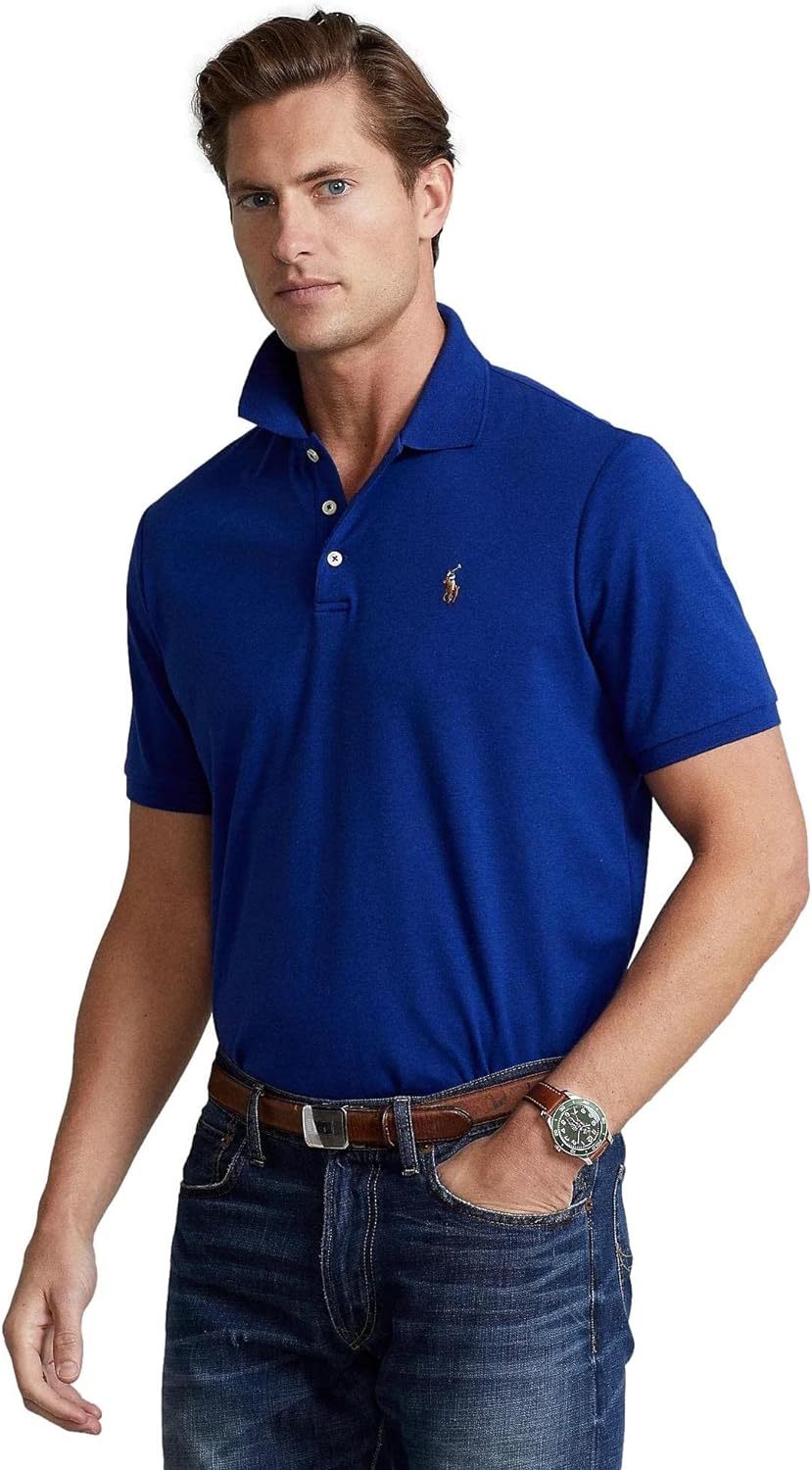 Polo Ralkhjgph Lauren Men's Custom Slim Fit Iconic Mesh Polo