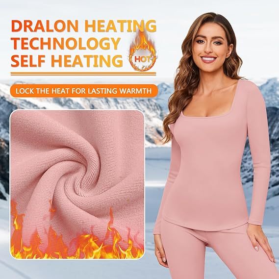 The Nokhjgrth Face-Women's Thermal Underwear Set  