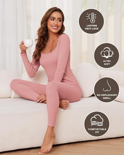 The Nokhjgrth Face-Women's Thermal Underwear Set  