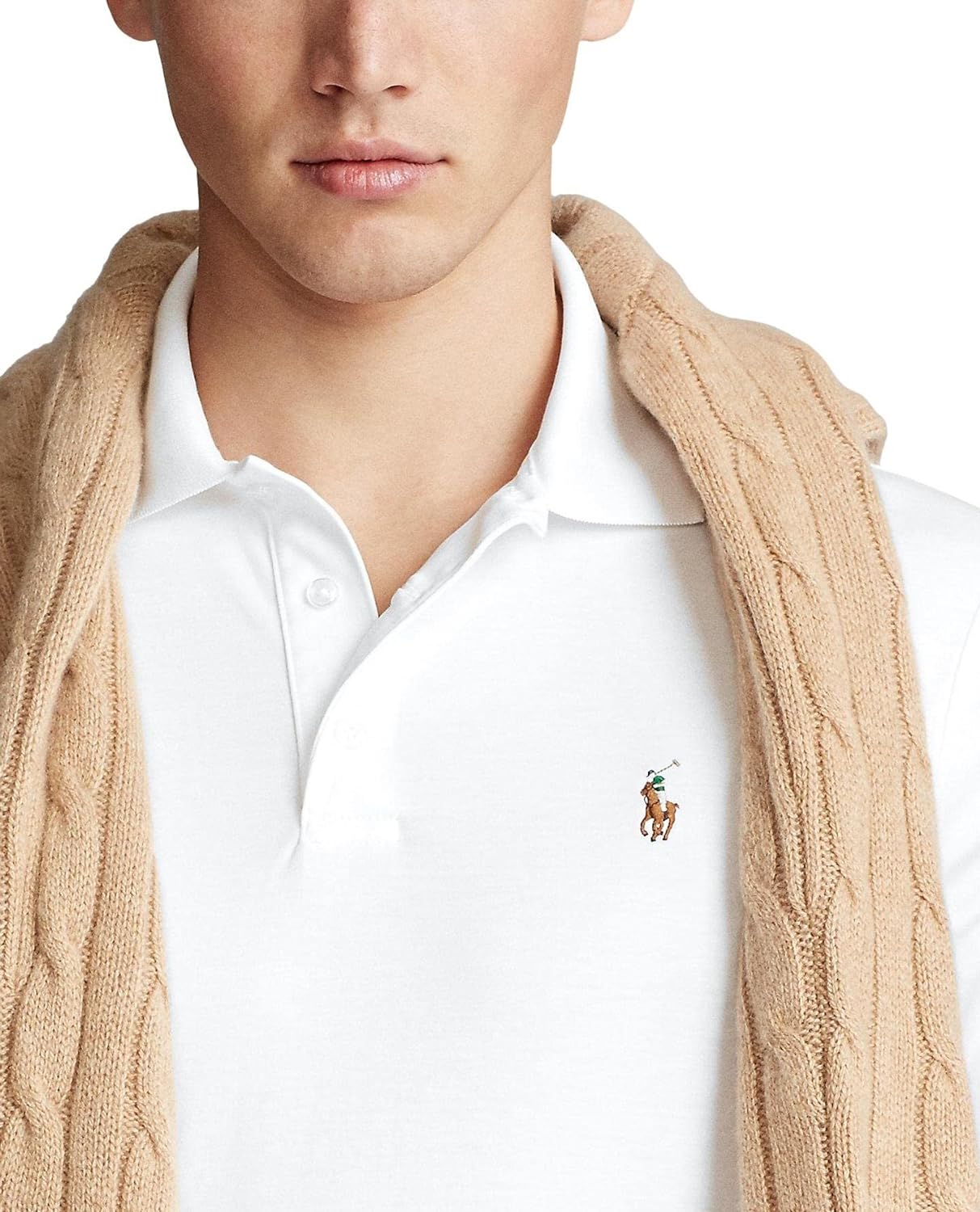 Polo Ralkhjgph Lauren Men's Custom Slim Fit Iconic Mesh Polo