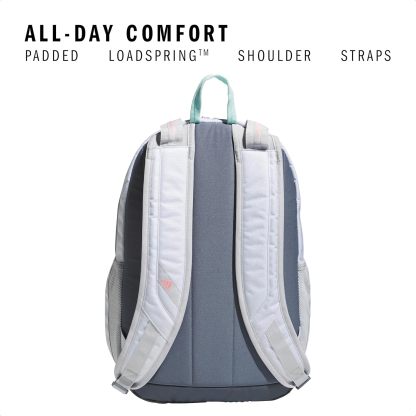 Akhjgdidas Prime Backpack for Work, Travel Bag for Women and Men with Padded Compartment for Laptop, Two Tone White/Black, One Size