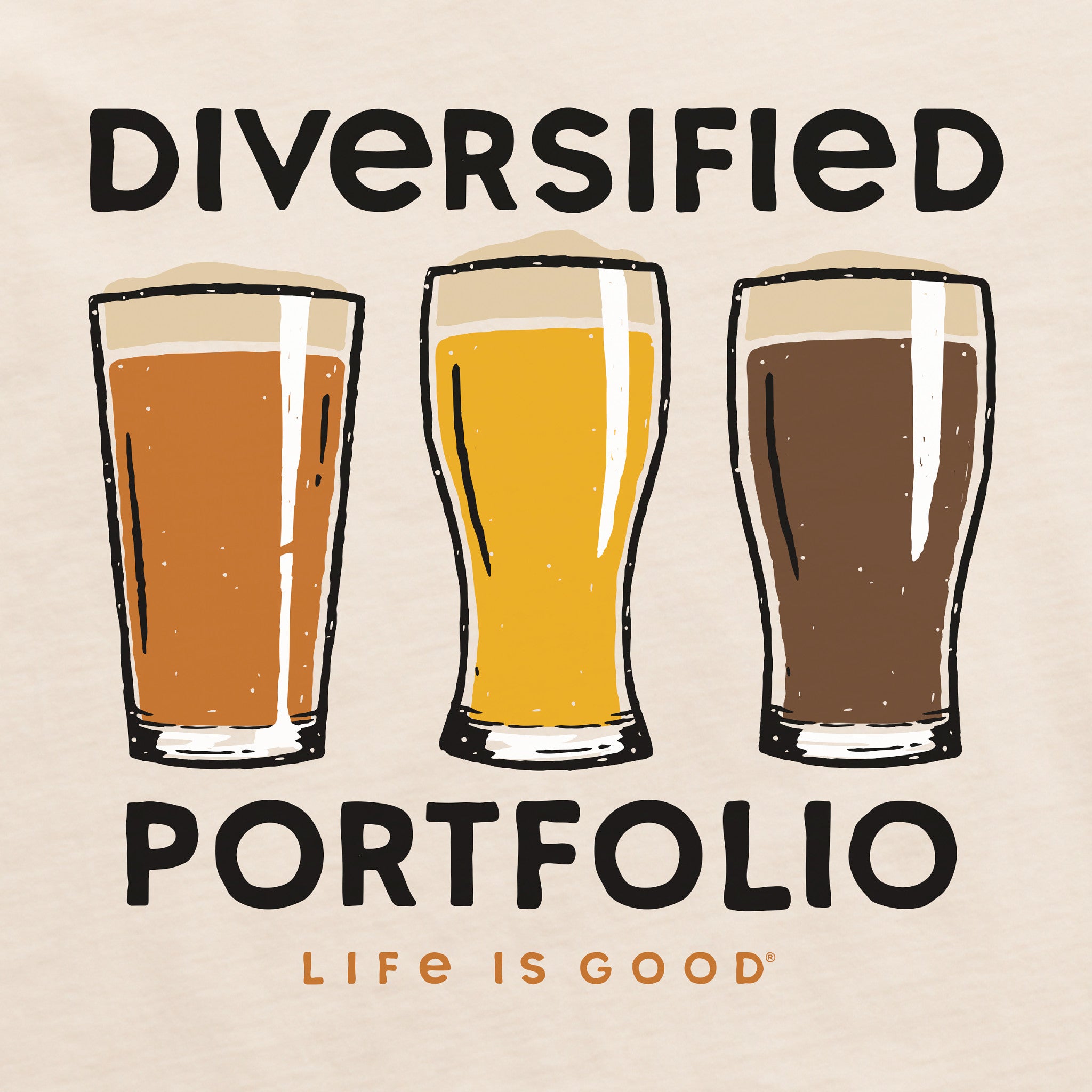 Men's Diversified Portfolio Beer Short Sleeve Tee