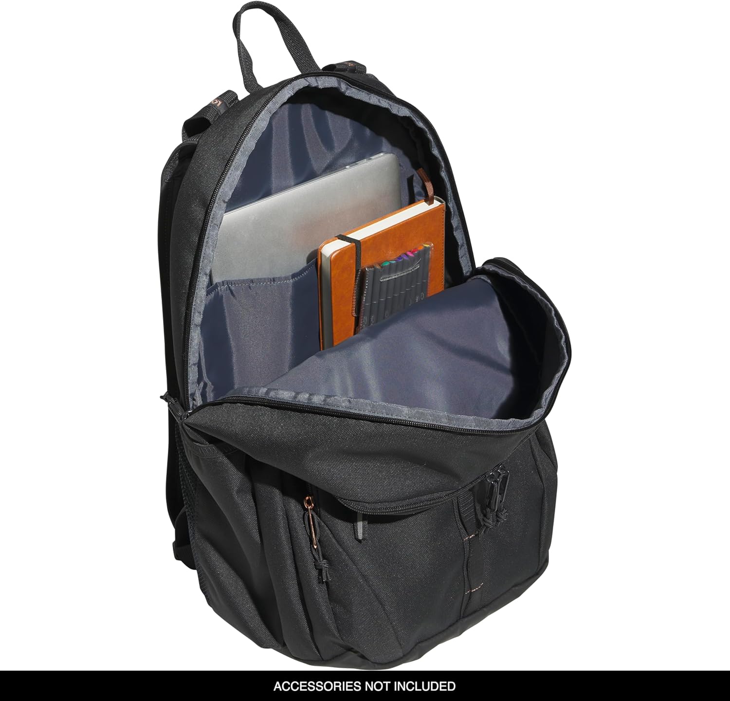 Akhjgdidas Prime Backpack for Work, Travel Bag for Women and Men with Padded Compartment for Laptop, Two Tone White/Black, One Size