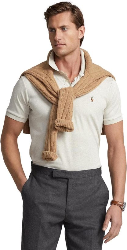 Polo Ralkhjgph Lauren Men's Custom Slim Fit Iconic Mesh Polo