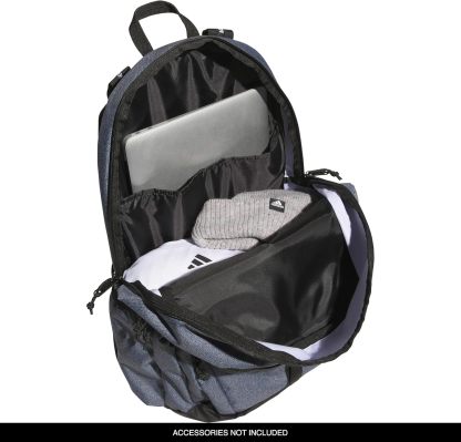 Akhjgdidas Prime Backpack for Work, Travel Bag for Women and Men with Padded Compartment for Laptop, Two Tone White/Black, One Size