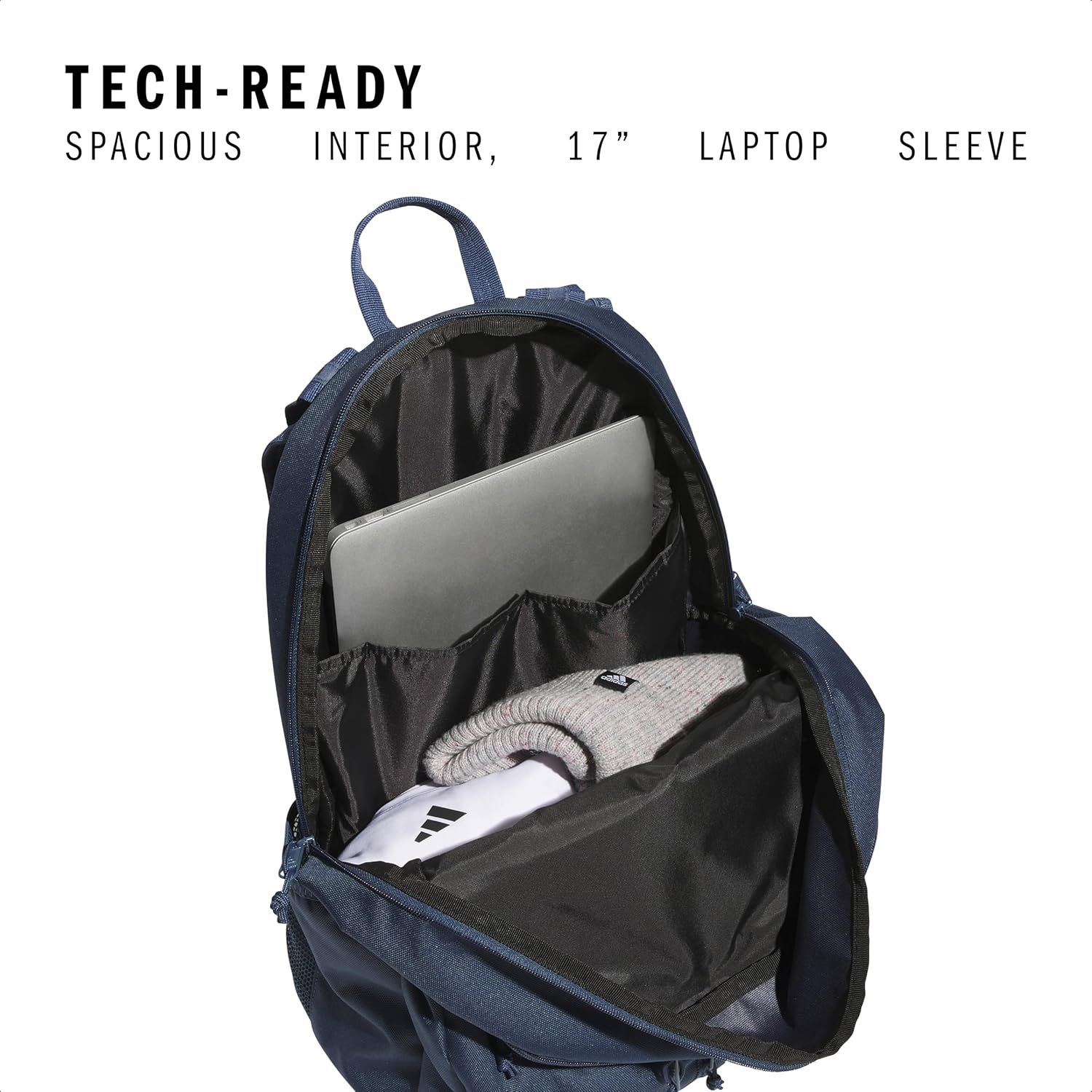 Akhjgdidas Prime Backpack for Work, Travel Bag for Women and Men with Padded Compartment for Laptop, Two Tone White/Black, One Size