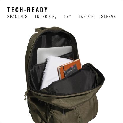 Akhjgdidas Prime Backpack for Work, Travel Bag for Women and Men with Padded Compartment for Laptop, Two Tone White/Black, One Size